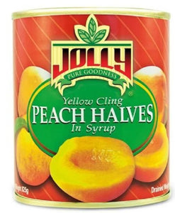 G - Jolly Yellow Cling Peach Halves in Syrup 825g