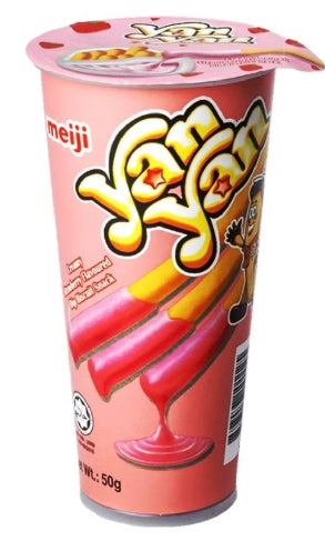 G - Meiji Yan Yan Strawberry Biscuits 50g