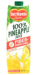G - Del Monte 100% Pineapple Juice Fiber-Enriched 1L