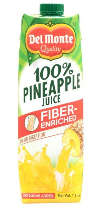 G - Del Monte 100% Pineapple Juice Fiber-Enriched 1L