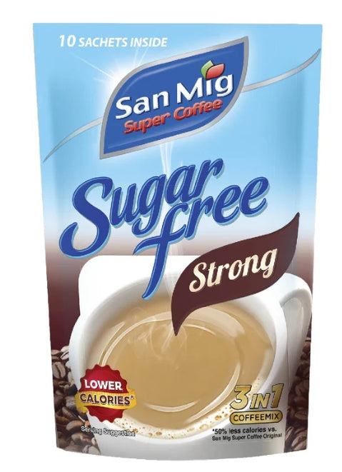 G - San Mig Super Coffee 3in1 Coffee Mix Sugar Free Strong 10x9g
