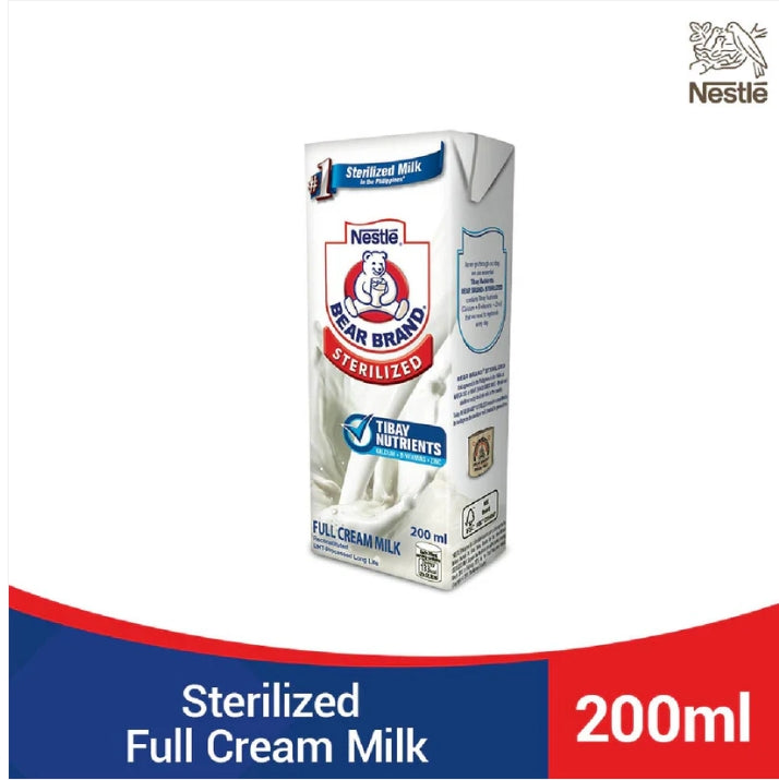 G - Bear Brand Sterilized Full Cream Milk UHT 200ml