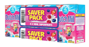 G - Dutch Mill Yoghurt Drink Superfruits MixedBerries SaverPack4x90ml