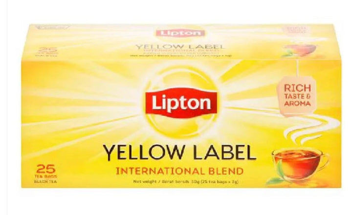 G - LIPTON  Lipton Yellow Label Black Tea 25x2g