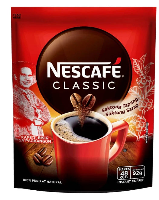 G - Nescafe Classic Instant Coffee Stand Up Pouch 92g