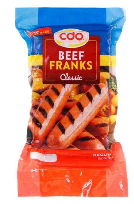 G - CDO Beef Franks Classic Regular 1kg