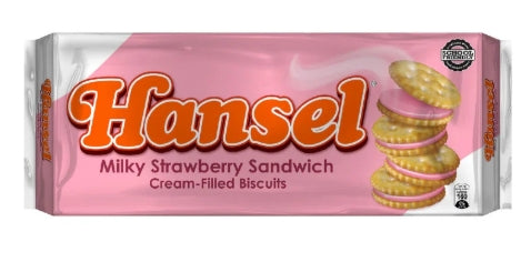 G - Hansel Milky Strawberry Sandwich Biscuits 10s