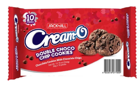 G - Cream-O Double Choco Chip Cookies 10x36g