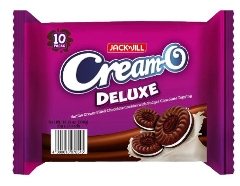 G - Cream-O Deluxe Vanilla Cream Chocolate Cookie Sandwich 10x33g