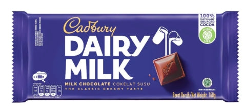 G - Cadbury Dairy Milk Chocolate 160g