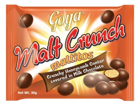 G - Goya Malt Crunch Maltitos Milk Chocolate 30g