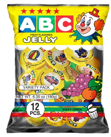 G - ABC Fruit Flavored Jelly Variety Pack 12s
