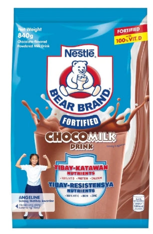 G - Bear Brand Fortified Chocomilk Powdered Milk Drink 840g