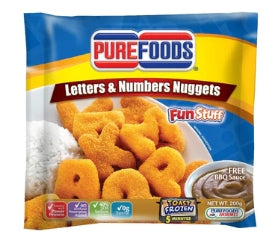 G - Purefoods Chicken Nuggets FunStuff Letters & Numbers 200g