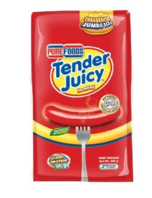 G - Purefoods Tender Juicy Hotdog Cheesedog Jumbo 10s 500g