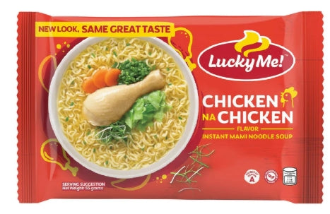 G - Lucky Me Instant Mami Noodle Soup Chicken na Chicken 55g