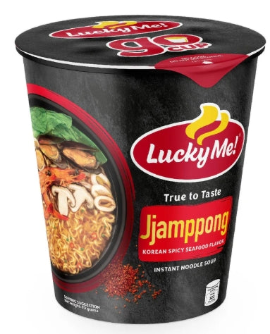 G - Lucky Me Instant Noodle Soup Jjamppong Korean Go Cup 70g