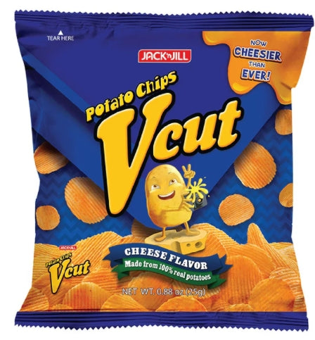 G - J&J V-Cut Potato Chips Cheese 25g