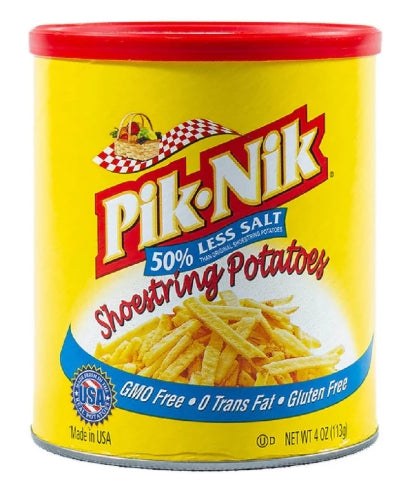 G - Piknik 50% Less Salt Shoestring Potatoes 4oz