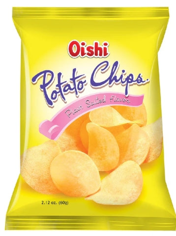 G - Oishi Natural Potato Chips Plain Salted 60g