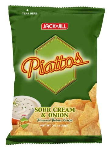 G - Piattos Potato Crisps Sour Cream & Onion 85g