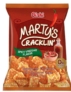 G - Oishi Martys Cracklin' Spicy Vinegar 90g