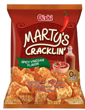 G - Oishi Martys Cracklin' Spicy Vinegar 90g