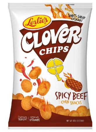 G - Clover Chips Corn Snacks Spicy Beef 85g