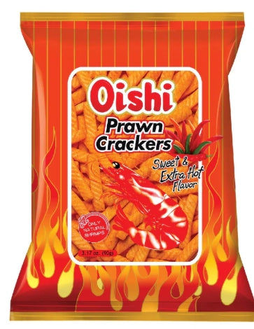 G - Oishi Prawn Crackers Sweet & Extra Hot 90g