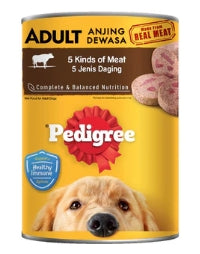 G - Pedigree 5 Kinds of Meat Adult Dog Food 400g