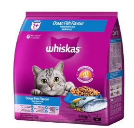 G - Whiskas Adult Ocean Fish Flavour Cat Food 480g