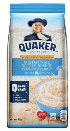 G - Quaker Instant Oatmeal Original with Milk 500g
