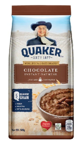 G - Quaker Chocolate Instant Oatmeal 500g