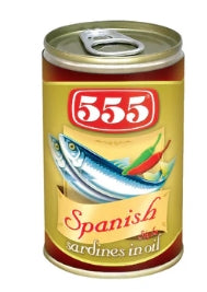 G - 555 Spanish Sardines Style in Oil Easy Open 155g