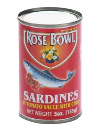 G - Rose Bowl Sardines in Tomato Sauce with Chili 155g
