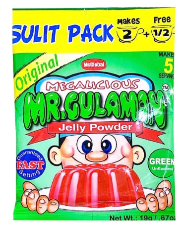 G - Mr Gulaman Jelly Powder Green Unflavored 19g