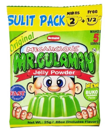 G - Mr Gulaman Jelly Powder Buko Pandan Flavor 25g