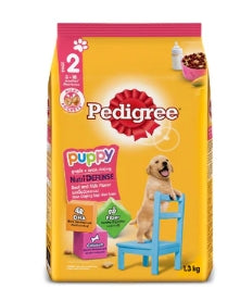 G - Pedigree Puppy Beef & Milk Dog Food 1.3kg