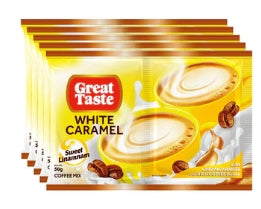G - Great Taste White Caramel Coffee Mix Twin Pack 5x50g